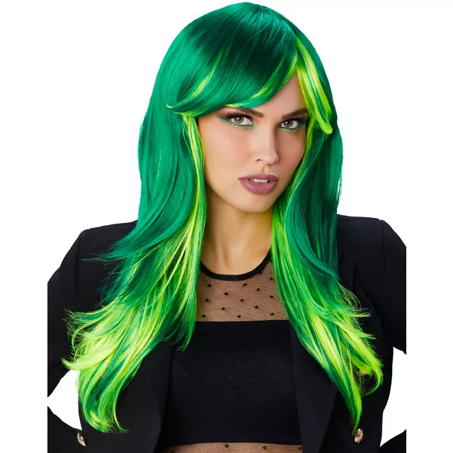 Green wig best sale