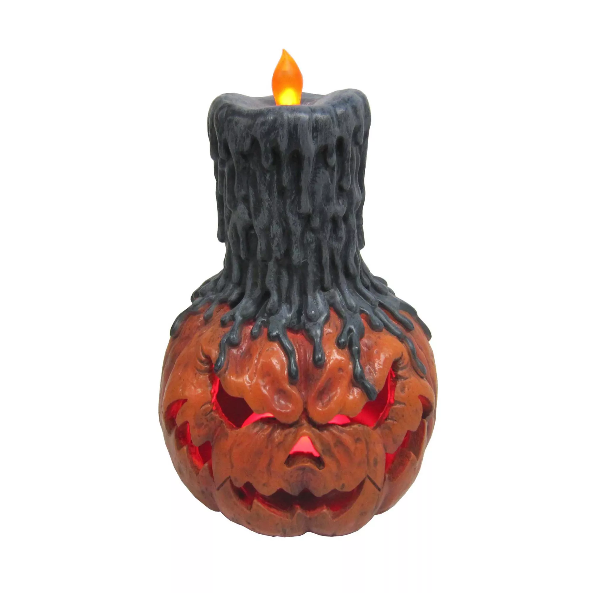 LED Dripping Pumpkin Light-Up Candle - Decorations at Spirit Halloween