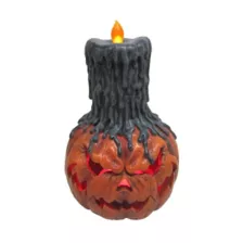 LED Dripping Pumpkin Light-Up Candle - Decorations at Spirit Halloween