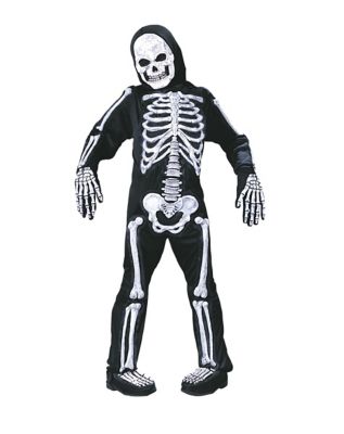 Black Skeleton Sequin Half Mask 