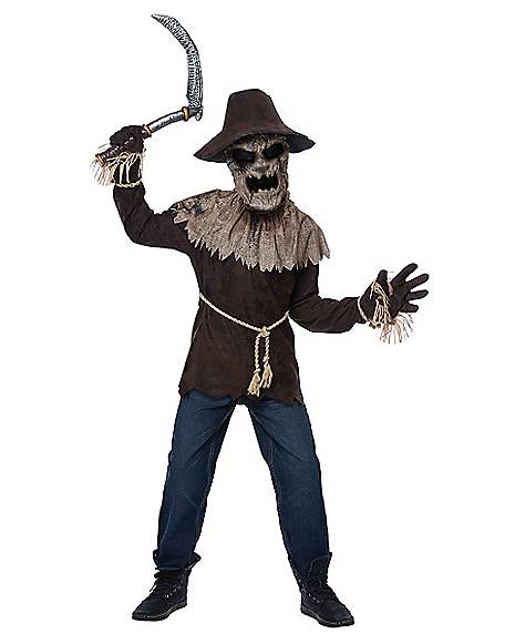 Zombie Scarecrow Bloody Prop Sickle 