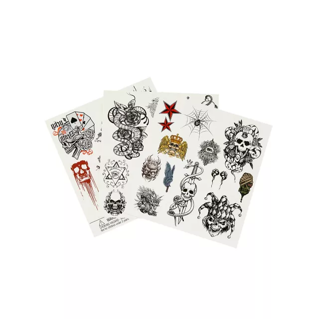 Wicked Midnight Temporary Tattoos - Spirithalloween.com