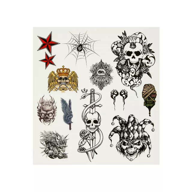Wicked Midnight Temporary Tattoos at Spirit Halloween