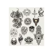 Wicked Midnight Temporary Tattoos at Spirit Halloween