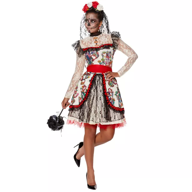 Adult Sugar Skull Bride Costume at Spirit Halloween