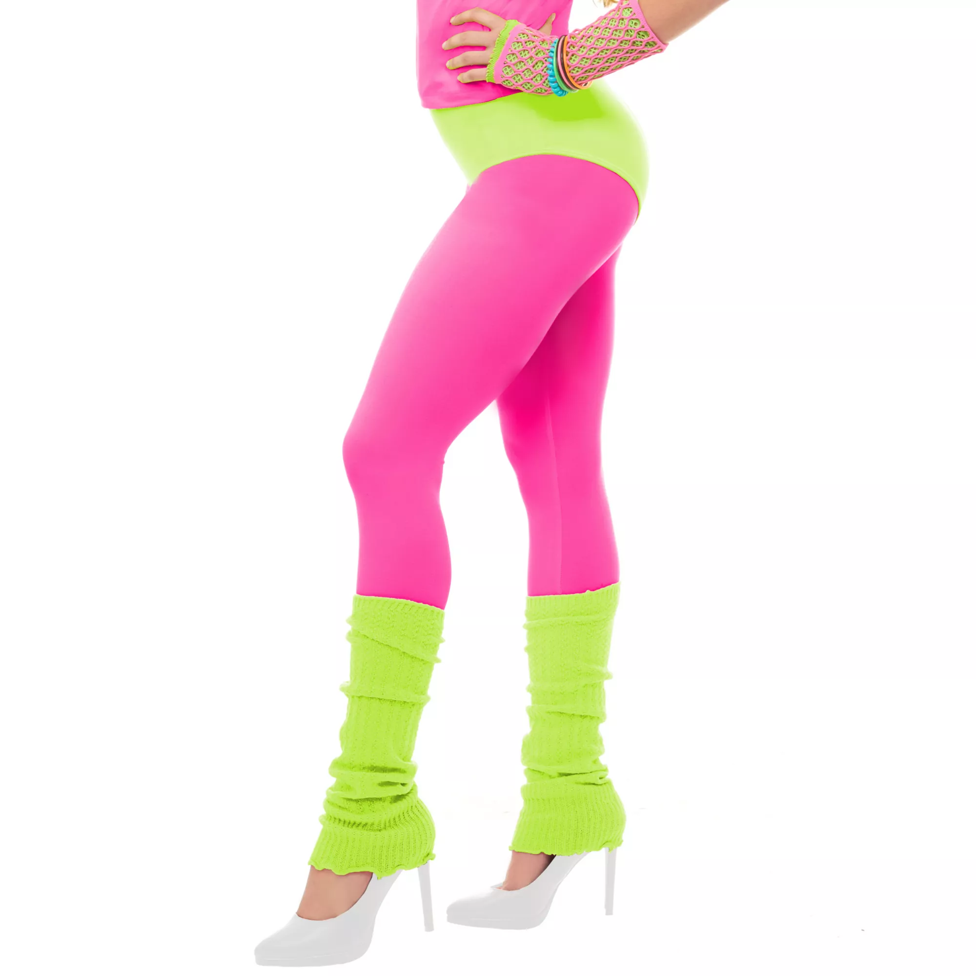 Neon Pink Leggings at Spirit Halloween