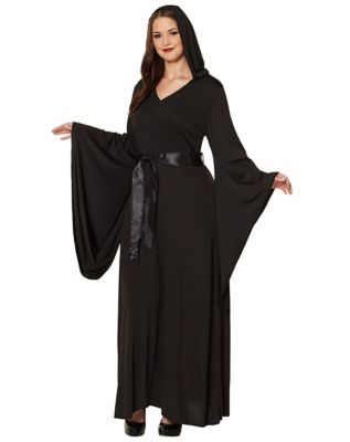 Haunted Black Robe with Dress Costume, Adult Halloween Costume|Darkside  Displays