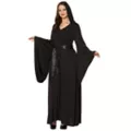 Adult Black Hooded Plus Size Dress at Spirit Halloween
