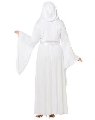 Adult White Hooded Dress - Spirithalloween.com