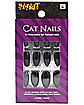 Black Cat Pointed Nails