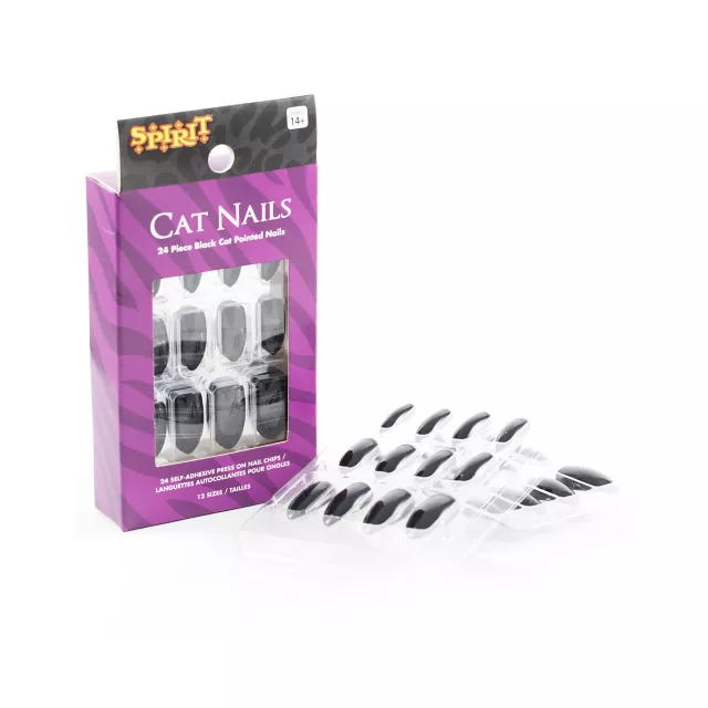 Black Cat Pointed Nails at Spirit Halloween