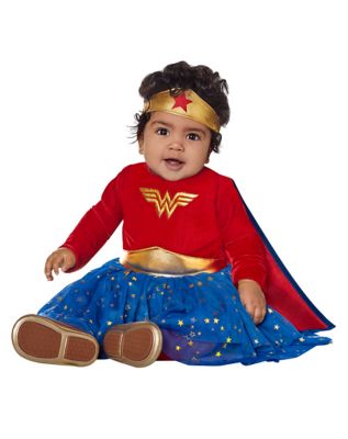 Wonder Woman Red/Blue Dress Costume with Accessories for Halloween/Parties,  Assorted Sizes