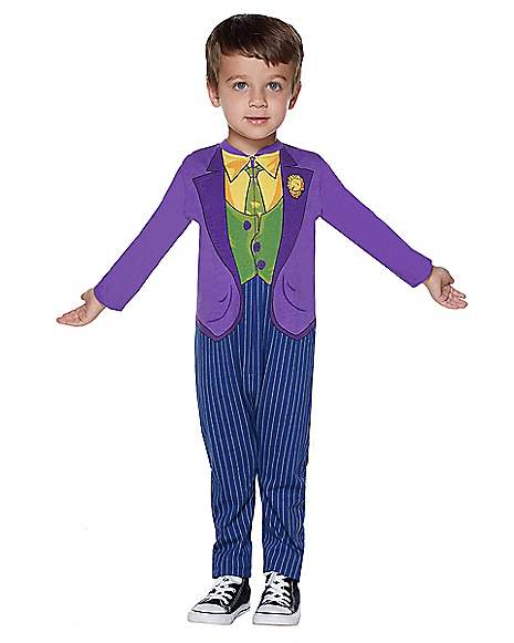 Toddler Joker One Piece Costume - DC Comics - Spirithalloween.com