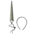 Silvertone Glitter Unicorn Horn at Spirit Halloween