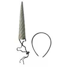Silvertone Glitter Unicorn Horn at Spirit Halloween