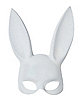 White Glitter Bunny Mask
