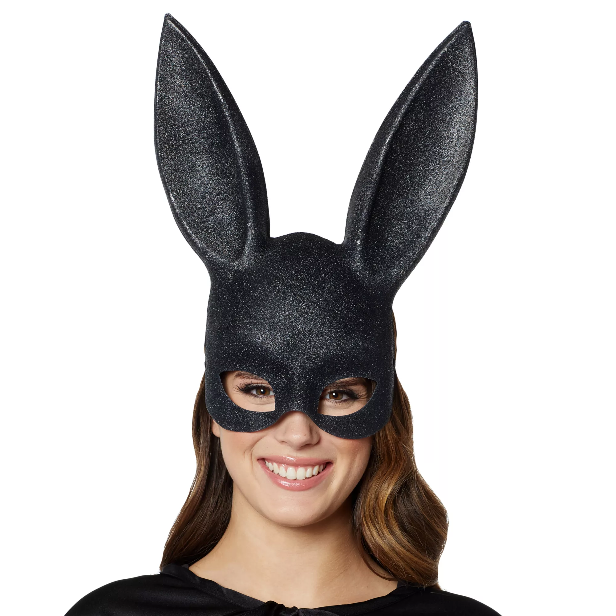 Black Glitter Bunny Mask at Spirit Halloween