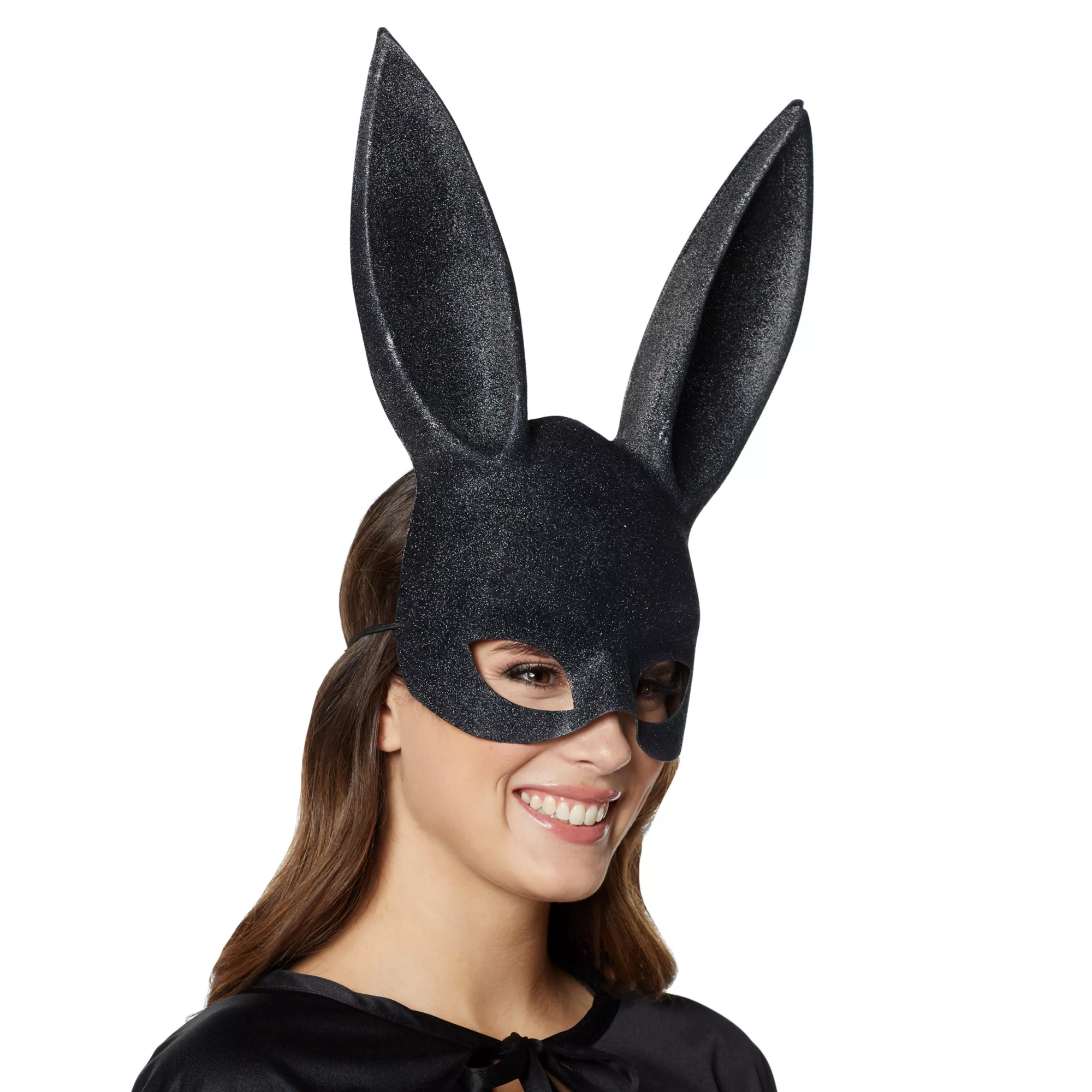 Black Glitter Bunny Mask at Spirit Halloween