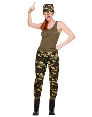 Adult Army Girl Costume - Spirithalloween.com