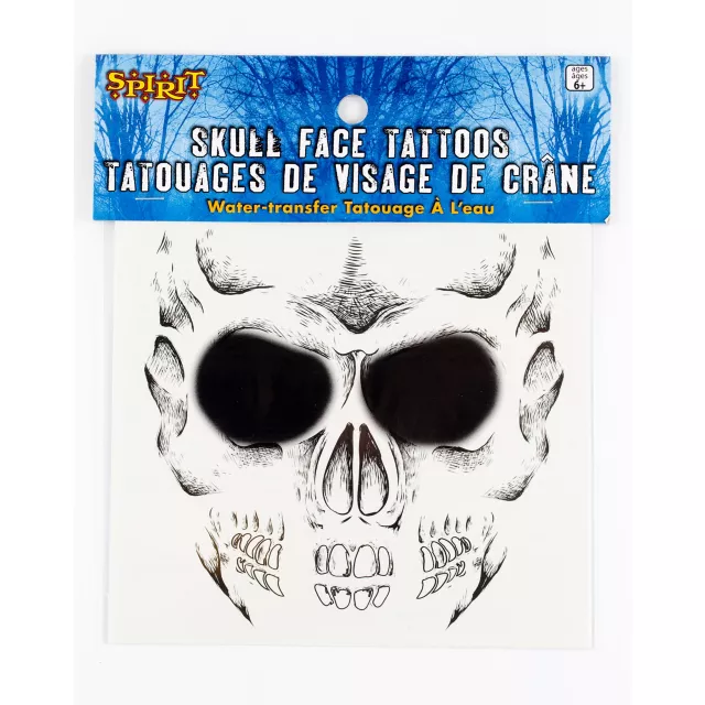 Boys Skull Face Tattoo at Spirit Halloween