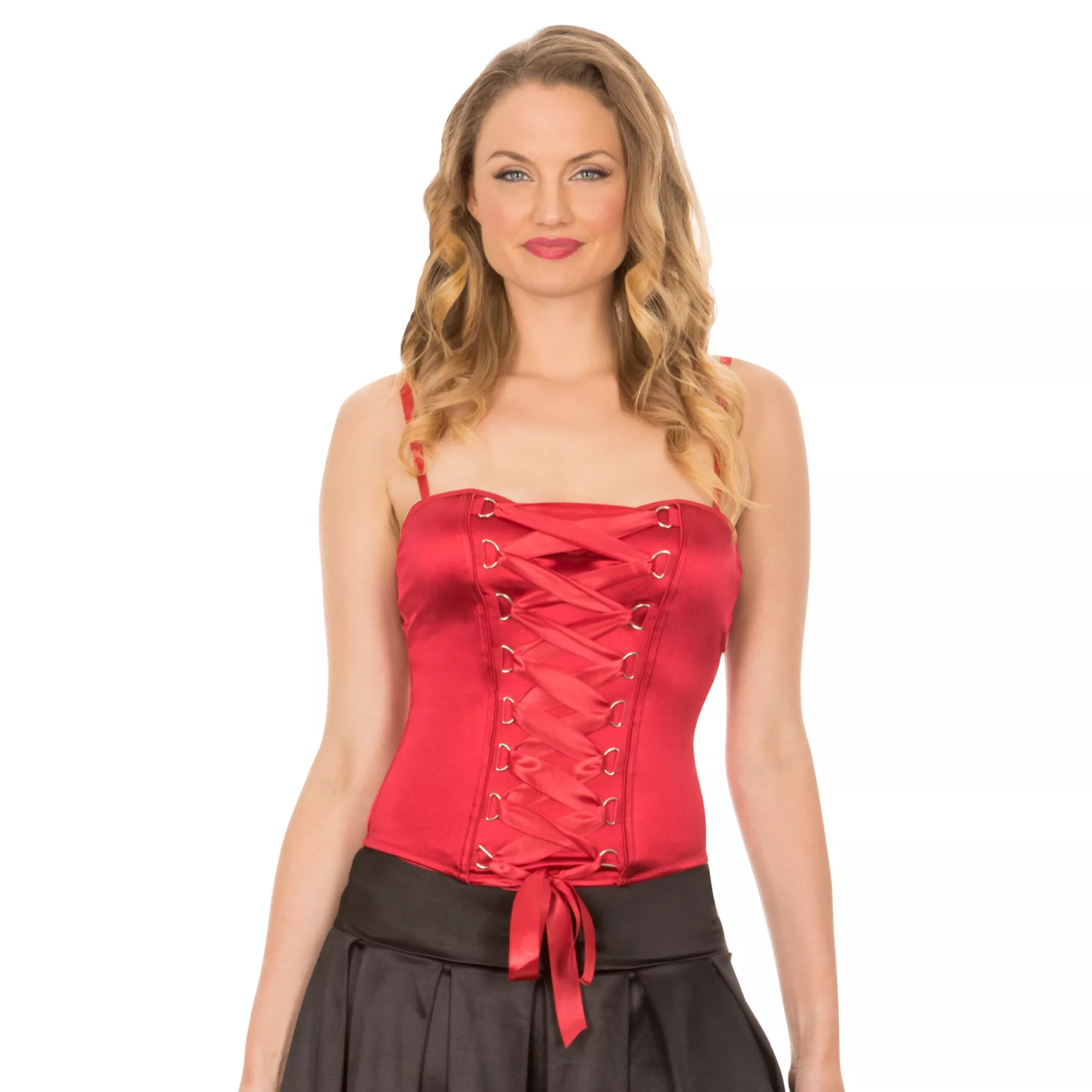 Red Lace Up Corset at Spirit Halloween