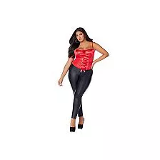 Red Lace Up Corset at Spirit Halloween