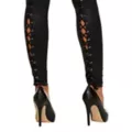 Black Laceback Leggings at Spirit Halloween