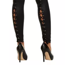 Black Laceback Leggings at Spirit Halloween