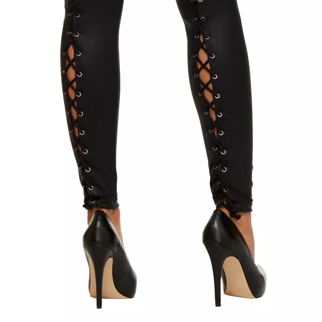 Black Laceback Leggings at Spirit Halloween