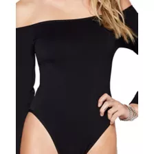Off the Shoulder Black Bodysuit at Spirit Halloween