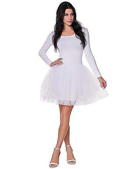 Adult White Starter Tutu Dress ...