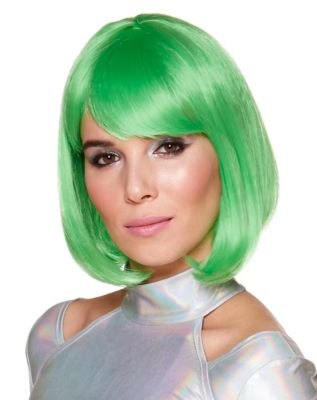 Green wig clearance costume