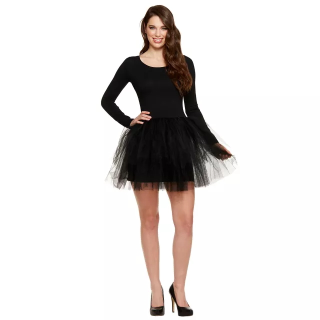 Plus size long black tutu best sale