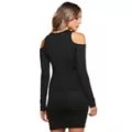 Adult Black Cold Shoulder Top at Spirit Halloween