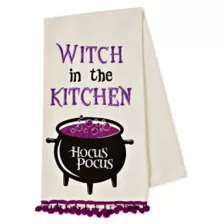 Witch Kitchen Hocus Pocus Dish Towel - Hocus Pocus at Spencer's