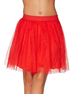 Red Tulle Skirt