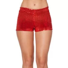 Adult Red Sequin Shorts at Spencer's