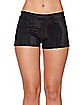Adult Black Sequin Shorts
