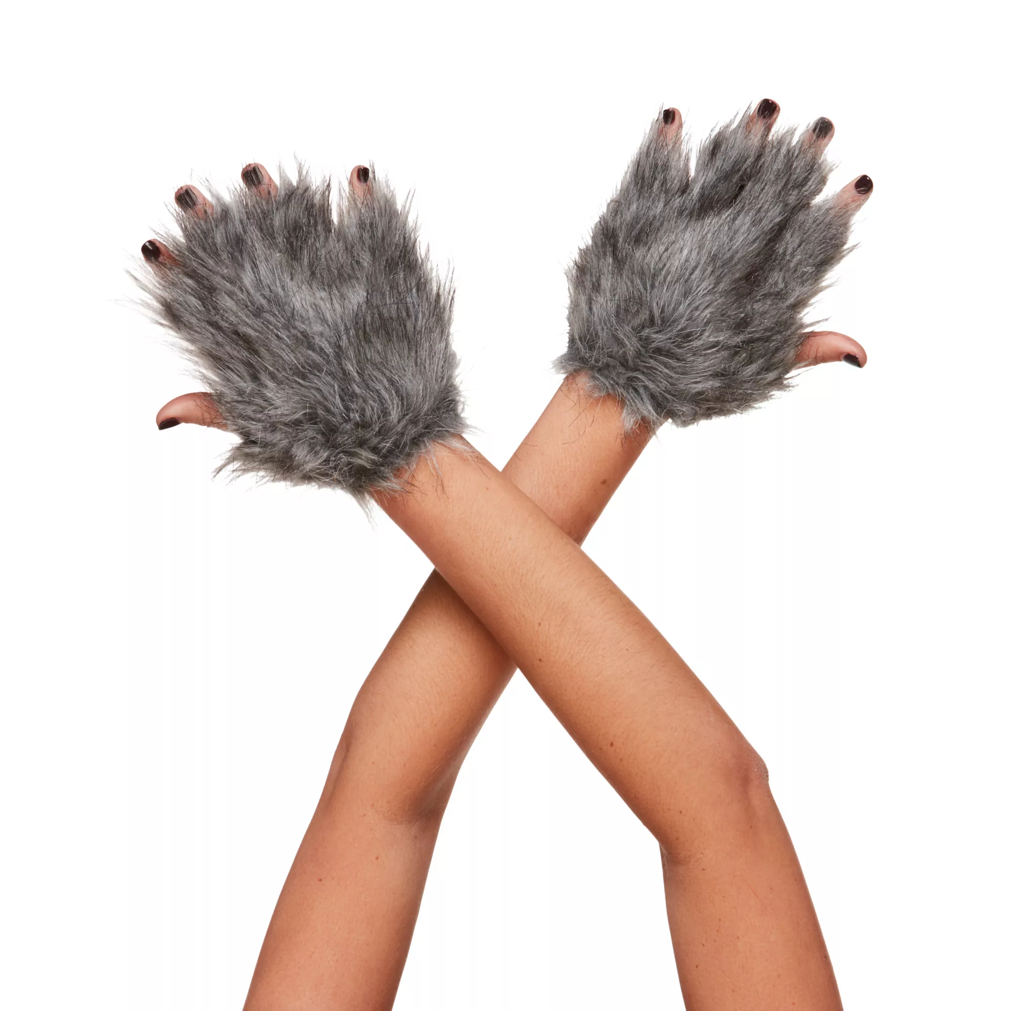 Faux Fur Wolf Gloves at Spirit Halloween