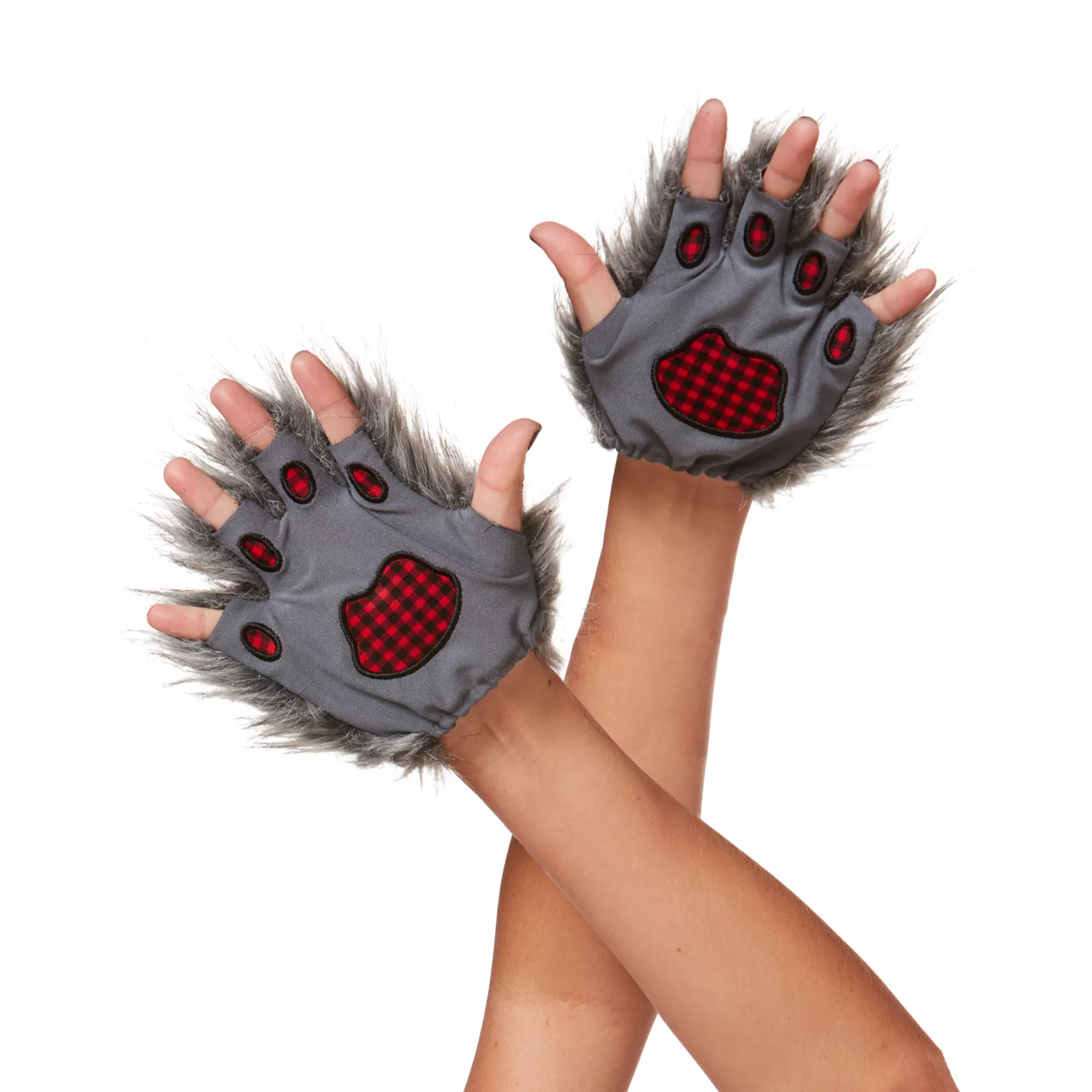 Faux Fur Wolf Gloves at Spirit Halloween