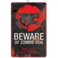 16 Inch Zombie Dog Metal Sign - Decorations at Spirit Halloween
