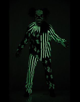 Kids Glow in the Dark Clown Costume