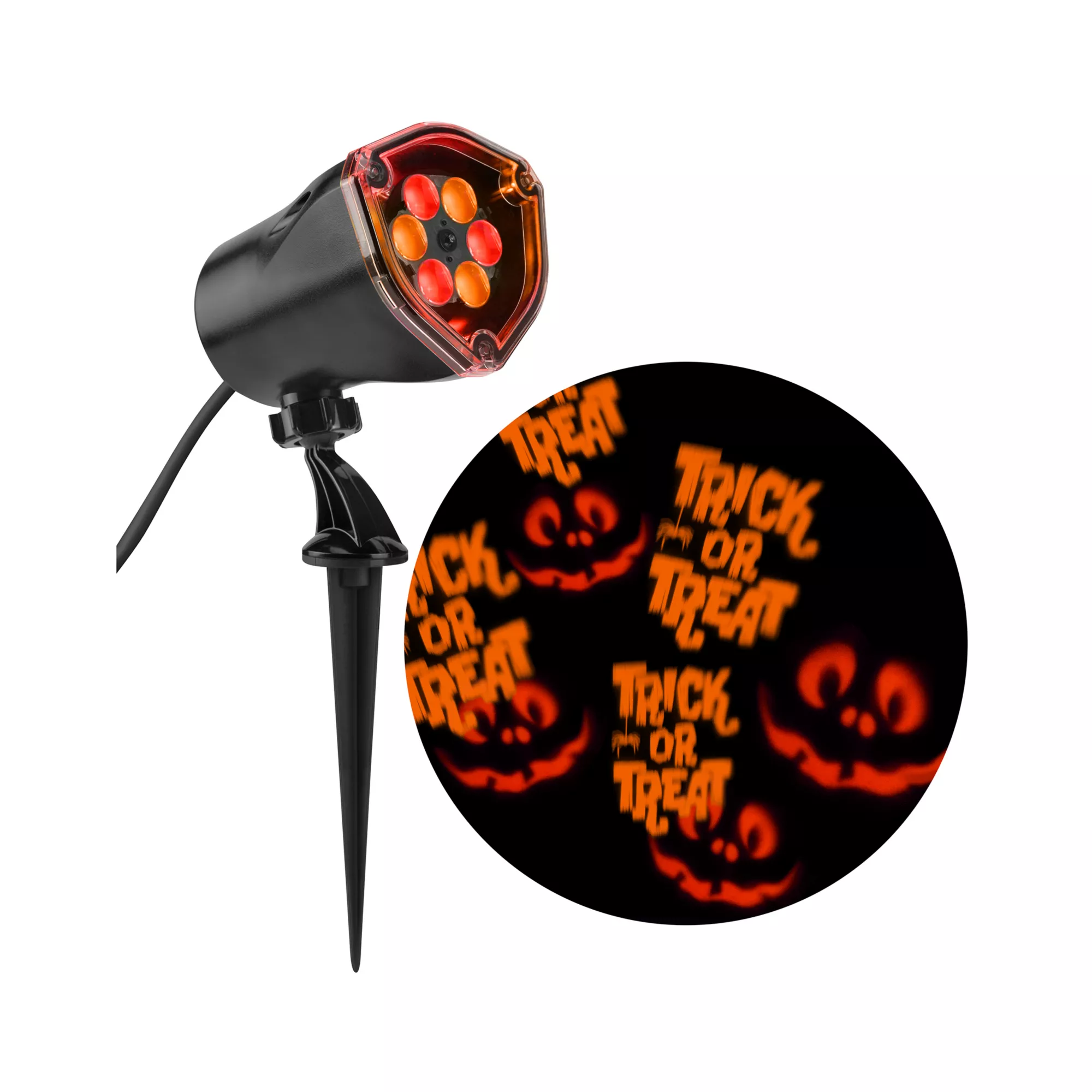 Red and Orange Trick or Treat Spot Light at Spirit Halloween