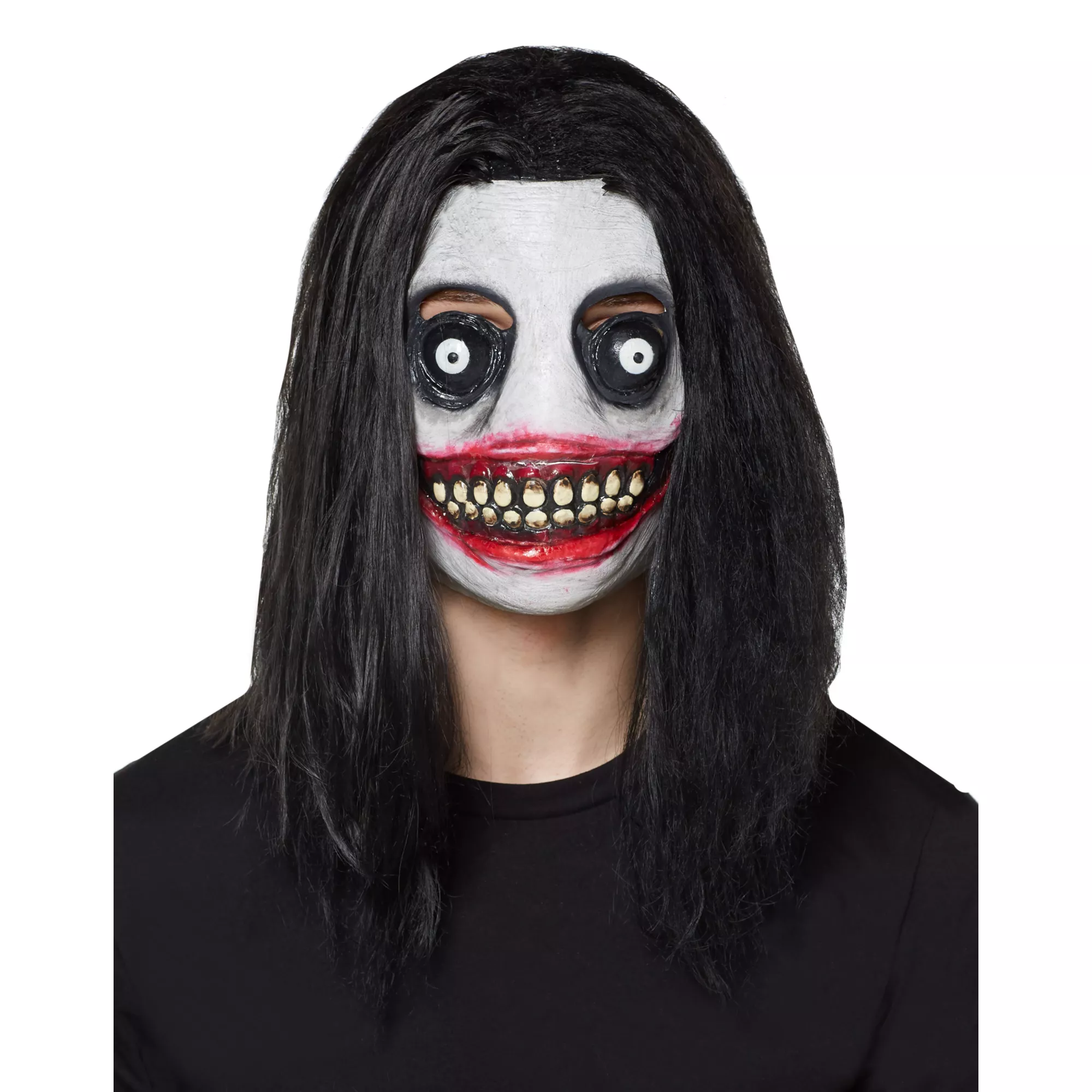 Demented Grinning Killer Half Mask at Spencer's