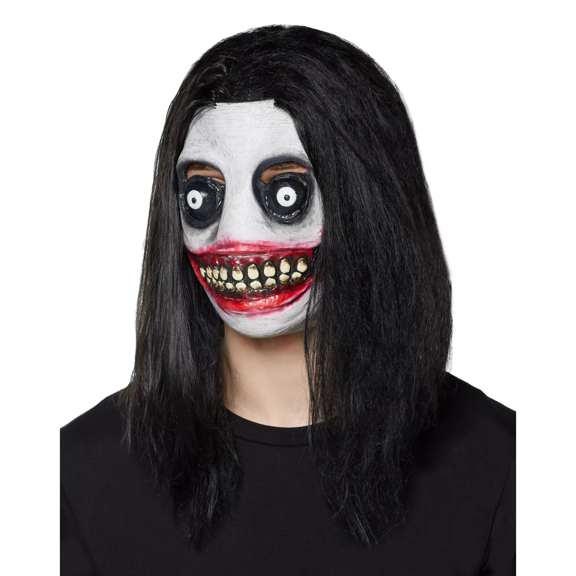 Demented Grinning Killer Half Mask at Spencer's
