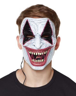 Laughing Riot Clown Half Mask Spirithalloween.com