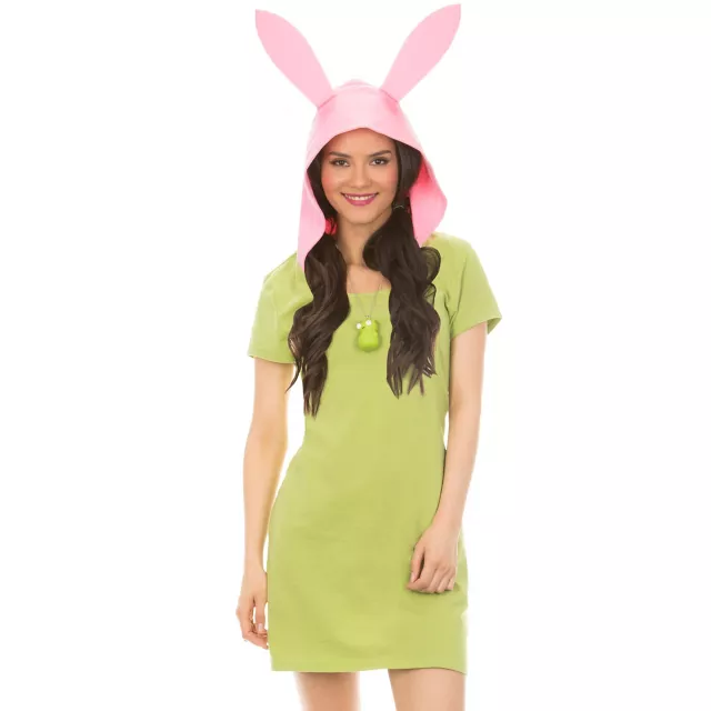 Adult Hooded Louise Costume - Bob's Burgers at Spencer's