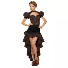 Adult Burn Out Steampunk Dress Costume at Spirit Halloween