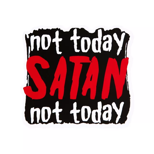 Not Today Satan Magnet at Spirit Halloween