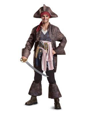 Adult Jack Sparrow Costume Deluxe - Pirates of the Caribbean ...